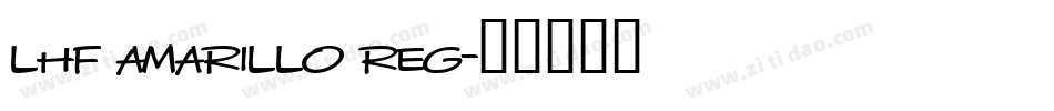 LHF Amarillo REG字体转换